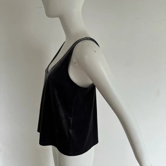 Madewell Velvet Gray Silver Cami Tank Top Blouse Sleeveless Size Small S - Picture 5 of 10
